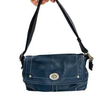 COACH Hamilton Navy Blue Handbag Satchel Shoulder… - image 1