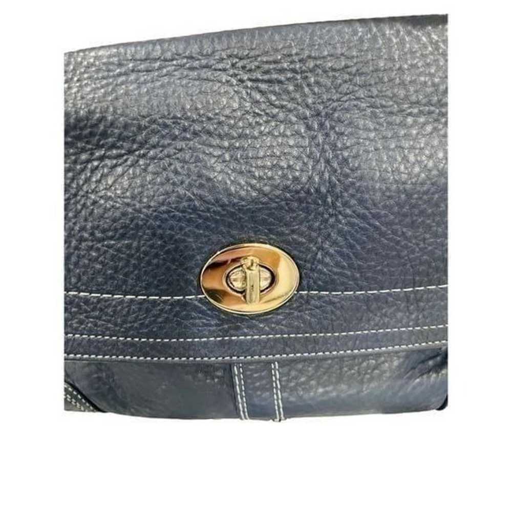 COACH Hamilton Navy Blue Handbag Satchel Shoulder… - image 2