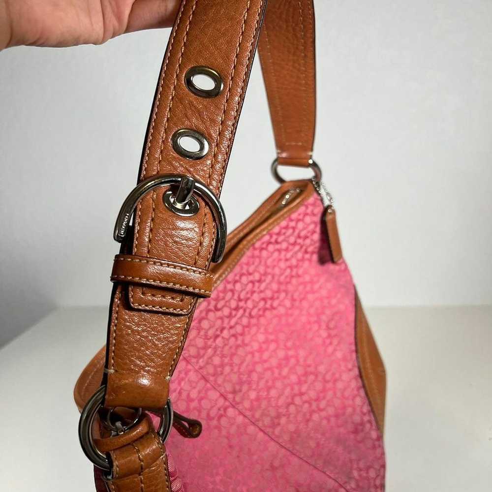 Coach 2008 Signature Canvas Hobo Bag F10924 - image 2