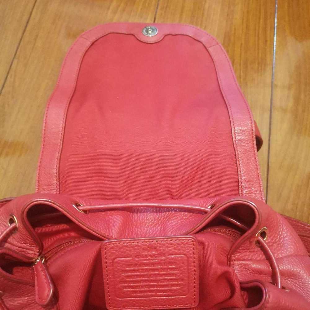 Excellent condition Coach backpack with turn lock… - image 5