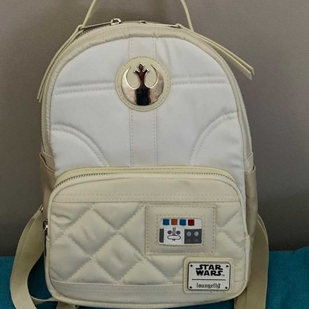 Loungefly x Star Wars Princess Leia Satin Backpac… - image 1