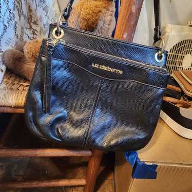 Vintage Liz Claiborne PVC & Leather Crossbody Bag online Handbag