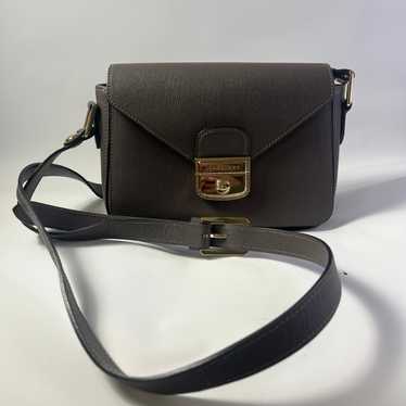 Longchamp dark gray leather crossbody bag - image 1