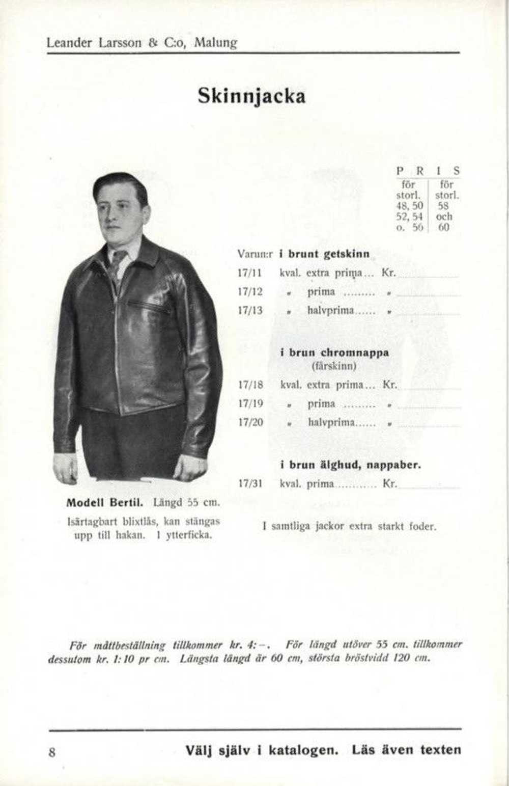 Leather Jacket × Vintage 1950s Leander Larsson & … - image 6