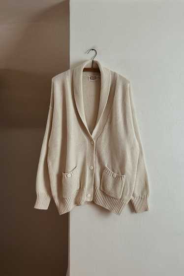 1990's CREAM OVERSIZED CHUNKY KNIT CARDIGAN