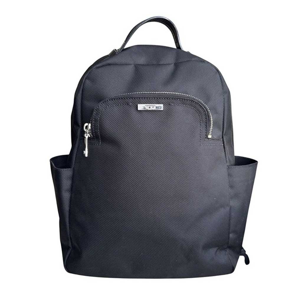 Tumi Unisex Travel Backpack Nylon Leather Black - image 2