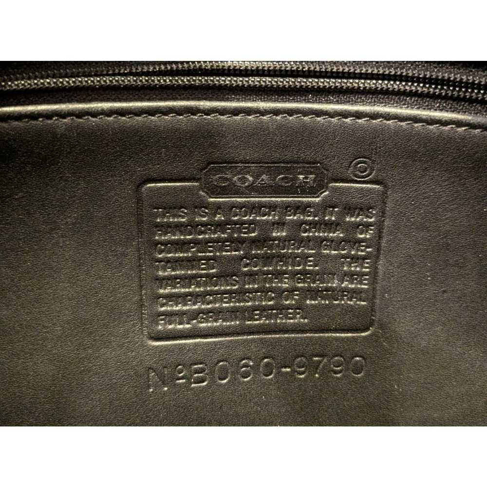 Vintage COACH Black Leather City Bag 9790 in GUC - image 11