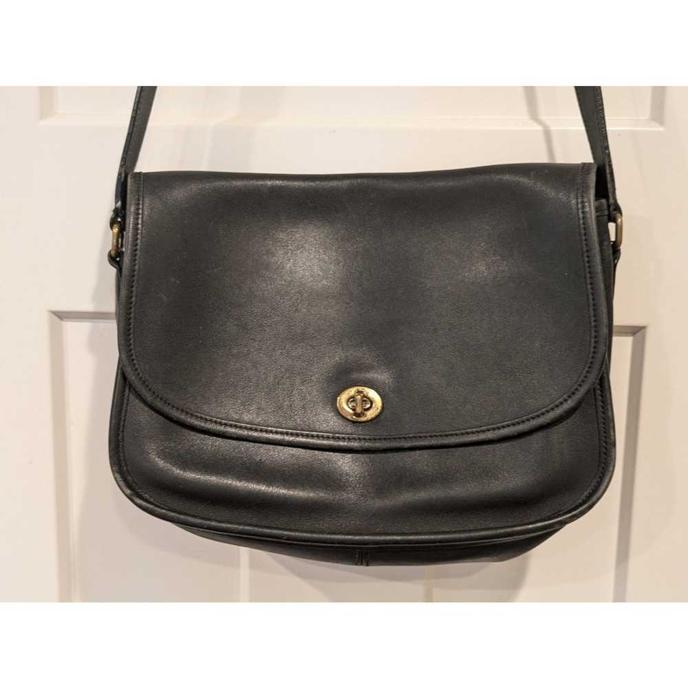 Vintage COACH Black Leather City Bag 9790 in GUC - image 1