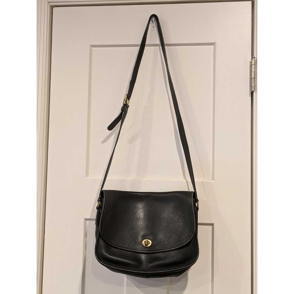 Vintage COACH Black Leather City Bag 9790 in GUC - image 2