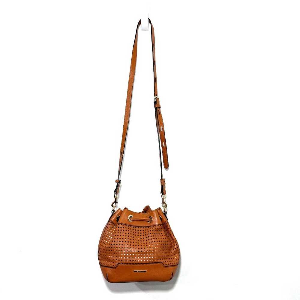 Rebecca Minkoff Mini Fiona Perforated Bucket Bag … - image 1