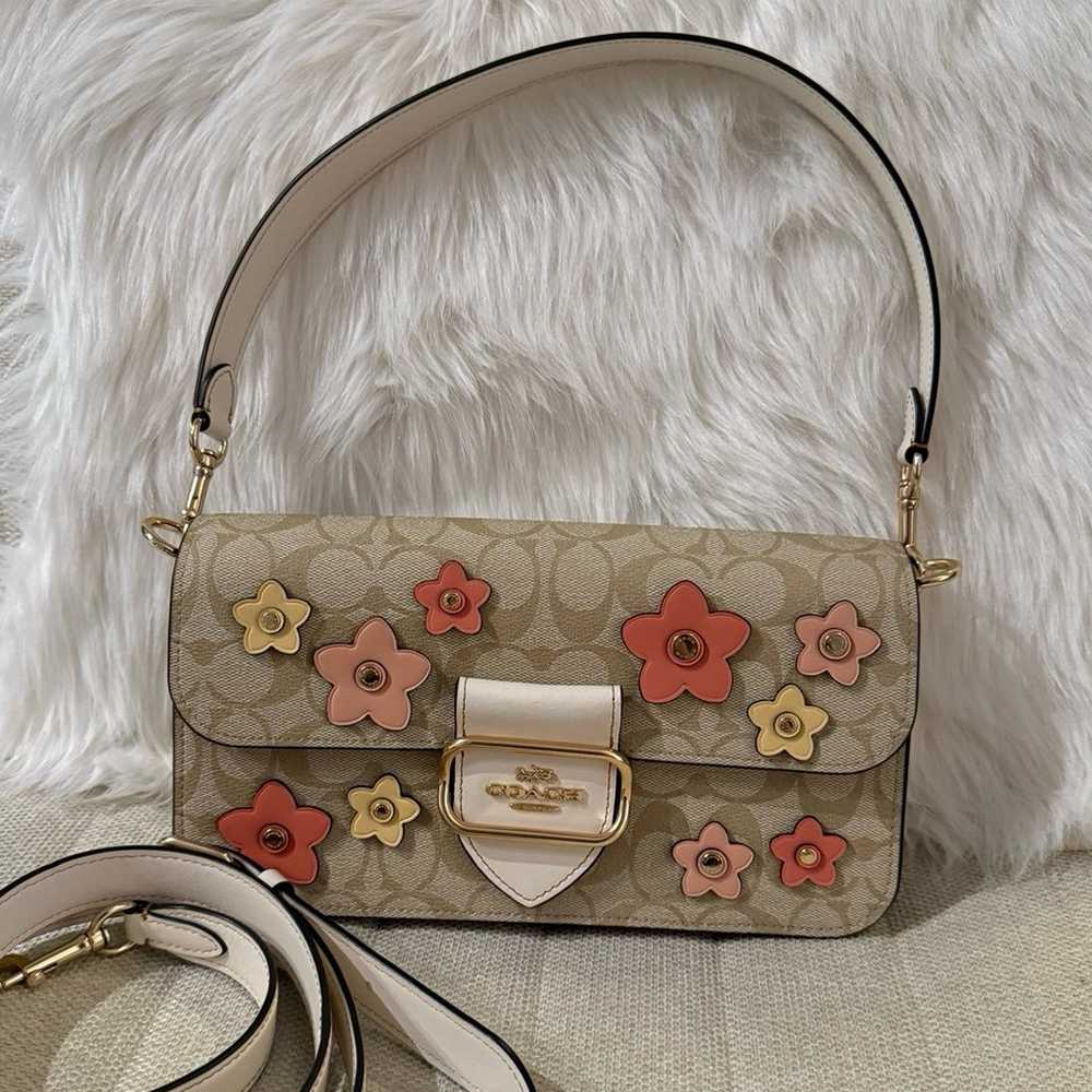 Coach - Morgan Shoulder Bag - Signature Canvas Wi… - image 1