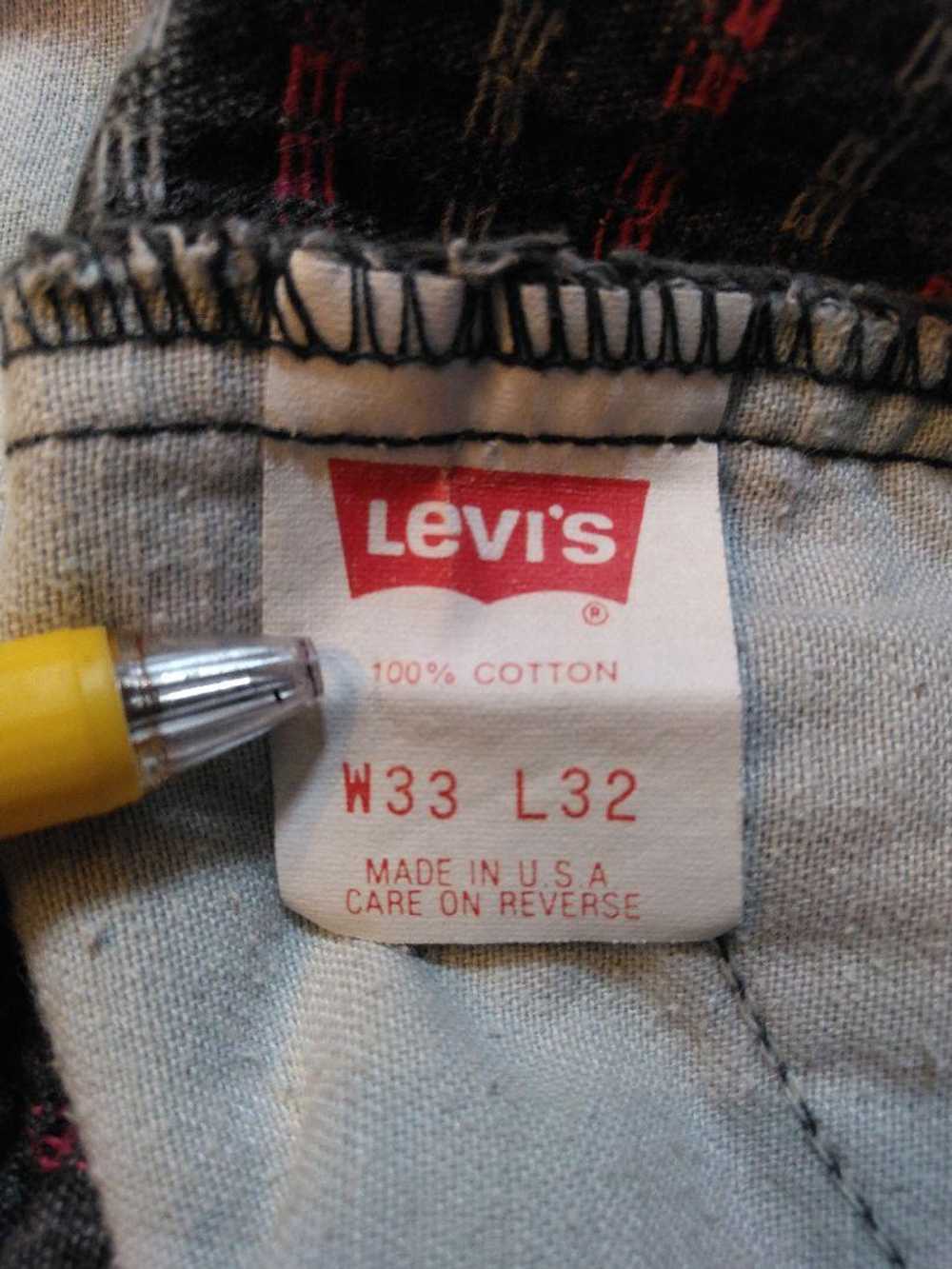 Levi's 1980s Rare Golden Size W33 L32 Denim Jeans… - image 10