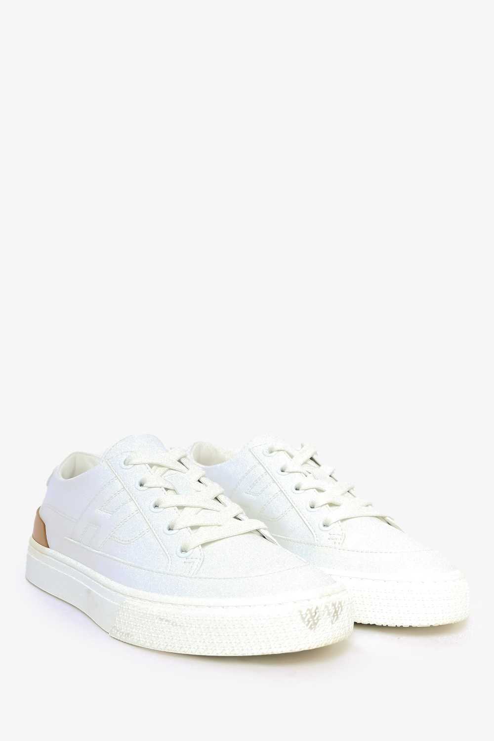 Hermes White Leather 'Deep' Sneakers Size 36 - image 2