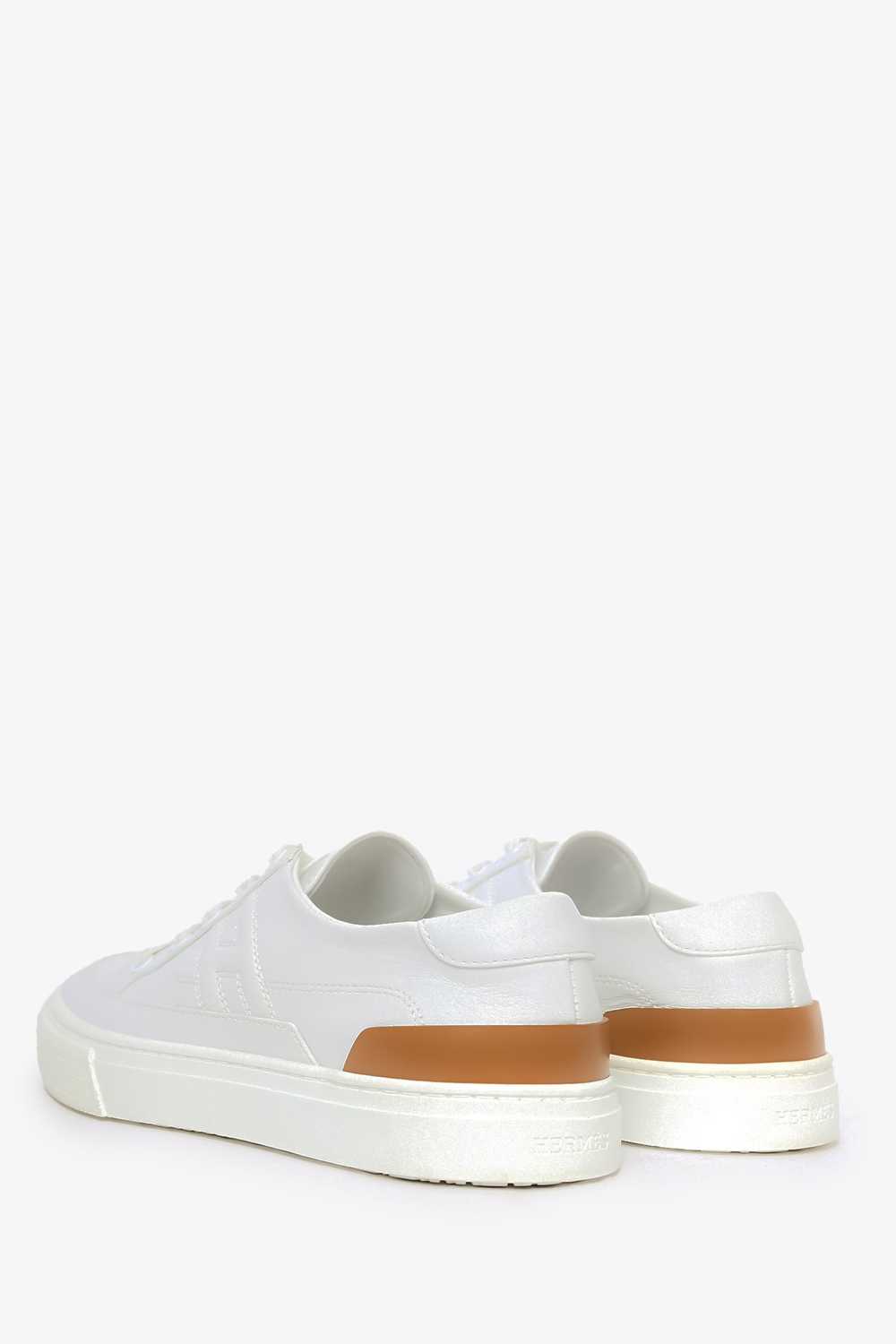 Hermes White Leather 'Deep' Sneakers Size 36 - image 5