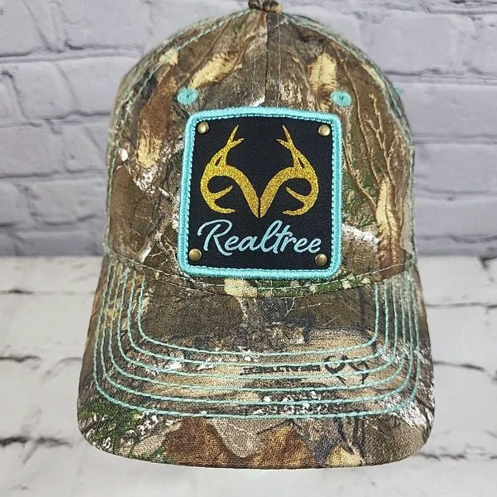 Realtree Camo Glitter Antler Patch Embellished Wo… - image 1