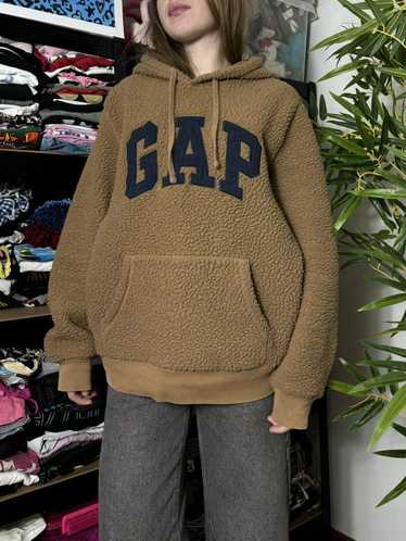 Gap × Streetwear × Vintage VINTAGE TEDDY BROWN HOO