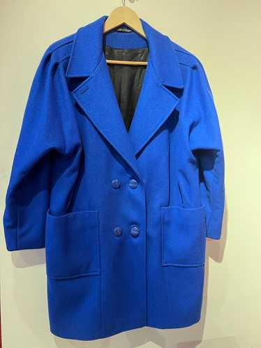 Royal Blue Wool Coat