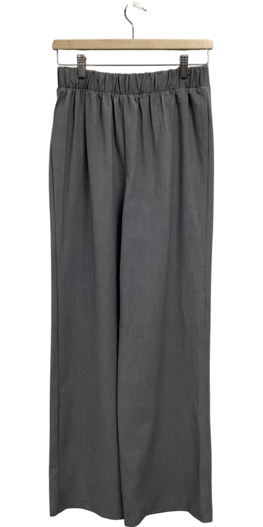 New Look Grey Tall Marl Wide Leg Trousers UK 8 - image 2