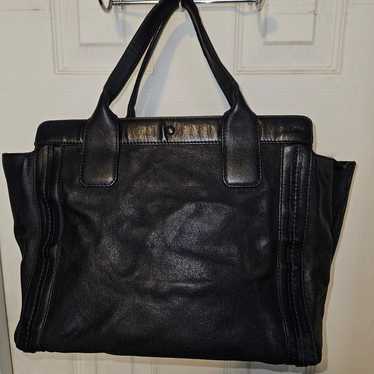 Chloe Black Leather Tote - image 1