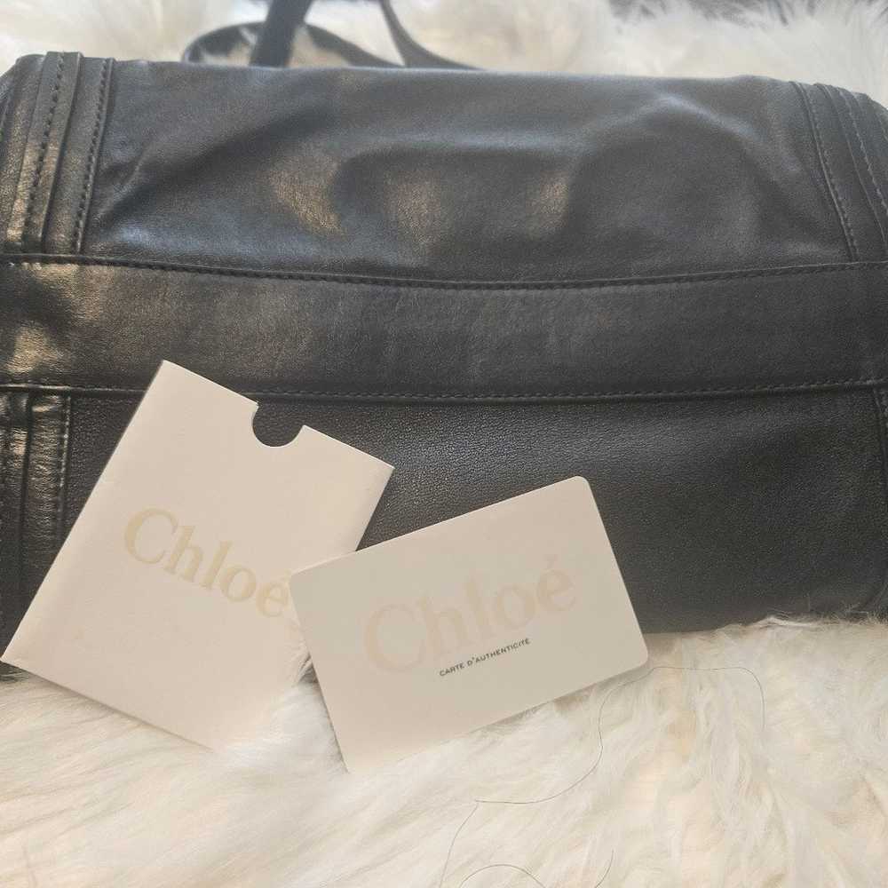 Chloe Black Leather Tote - image 3