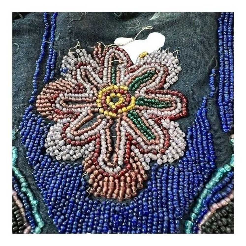 Vintage Victorian Antique Beaded Purse Bakelite H… - image 6