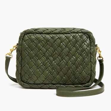 Clare V Puffy Woven Midi Sac Army Green