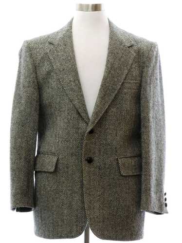 1980's Harris Tweed Mens Harris Tweed Wool Blazer 