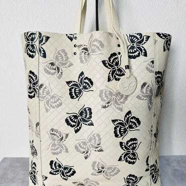 Bottega Veneta Butterfly Print Intrecciato Leathe… - image 1