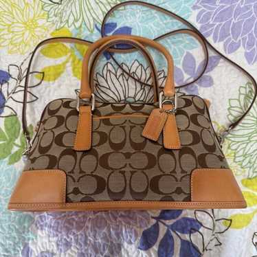 Coach handbag in camel color. - image 1