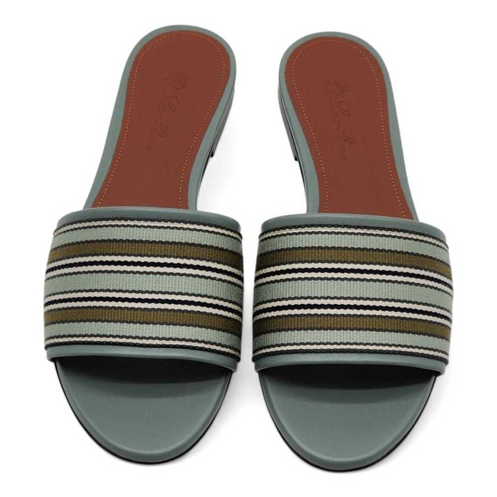 Loro Piana Cloth sandal - image 5