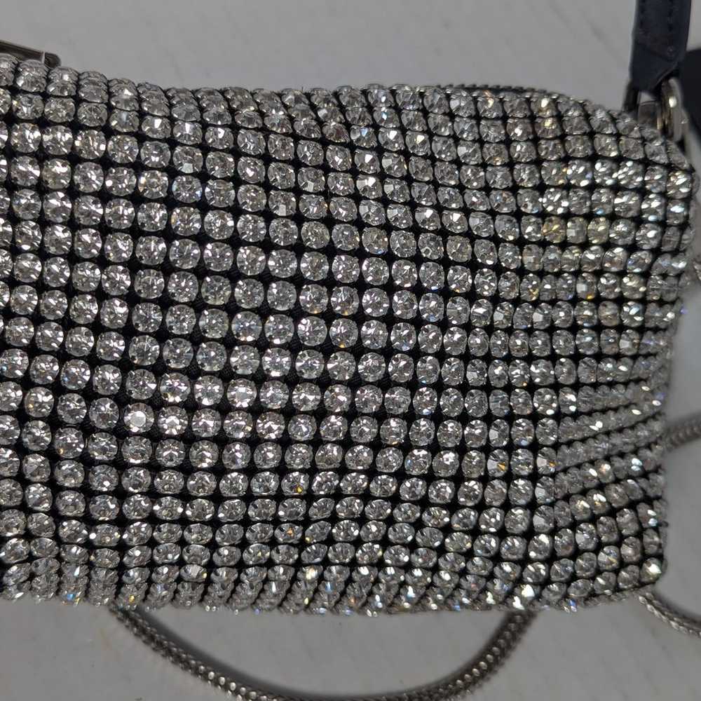 Alexander Wang heiress pouch bag Rhinestone mesh … - image 3