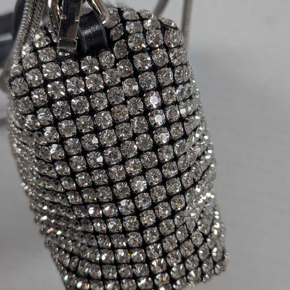 Alexander Wang heiress pouch bag Rhinestone mesh … - image 5