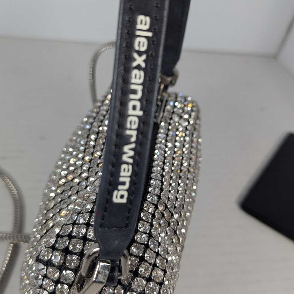 Alexander Wang heiress pouch bag Rhinestone mesh … - image 7