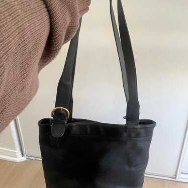 Vintage coach leather tote bag - image 1