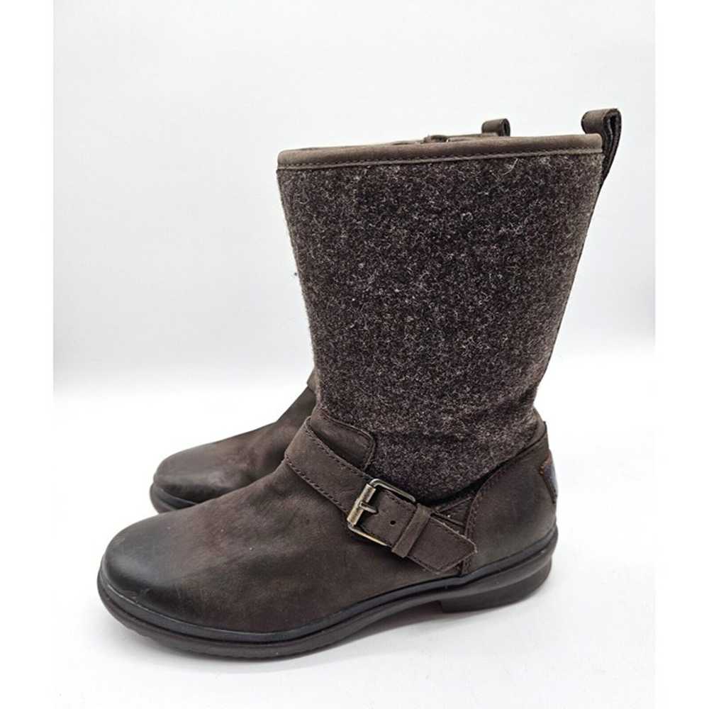 UGG Australia Robbie Leather And Wool Boots Side … - image 2