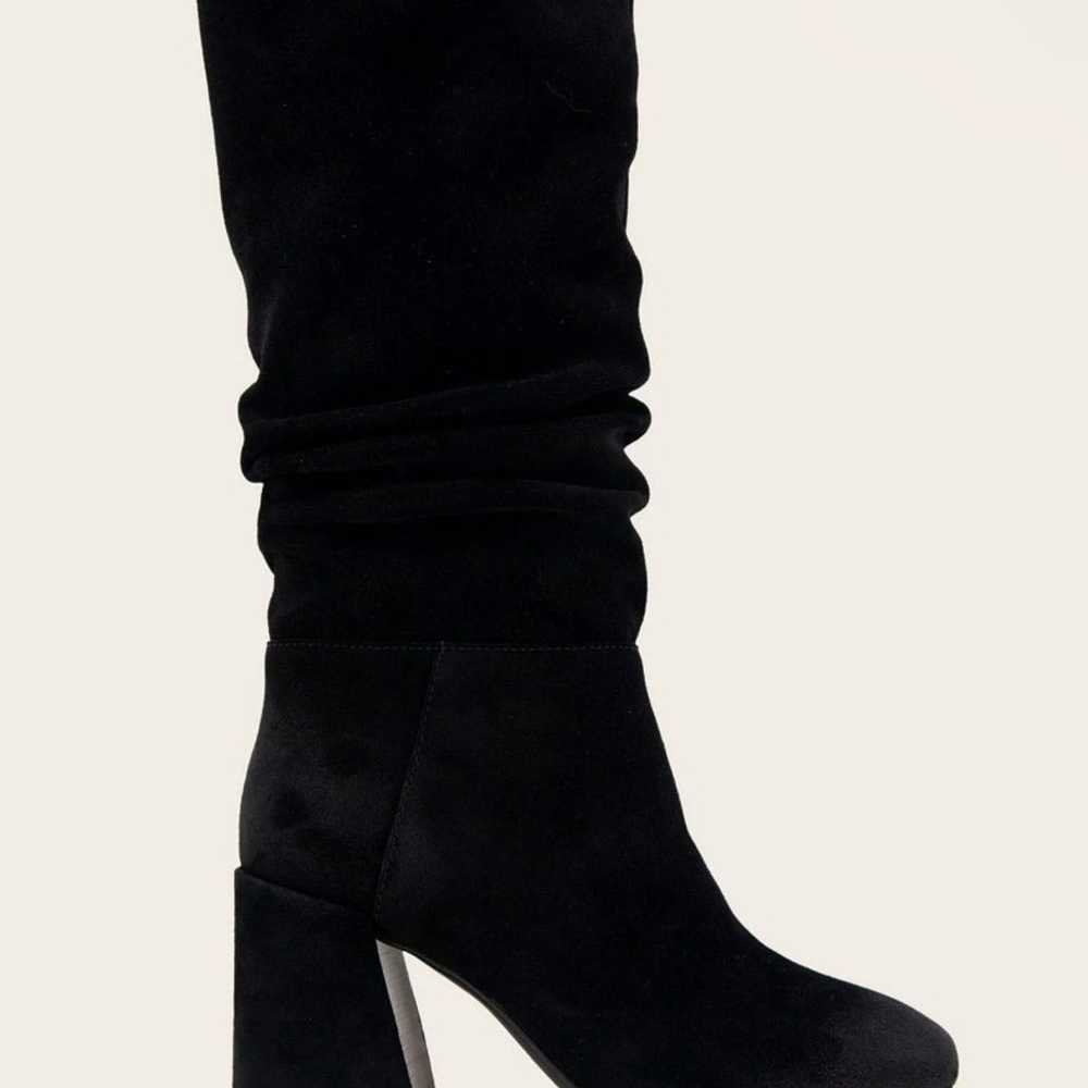 Gentle Souls BLACK Women's Iman Suede Zip Bootie,… - image 11