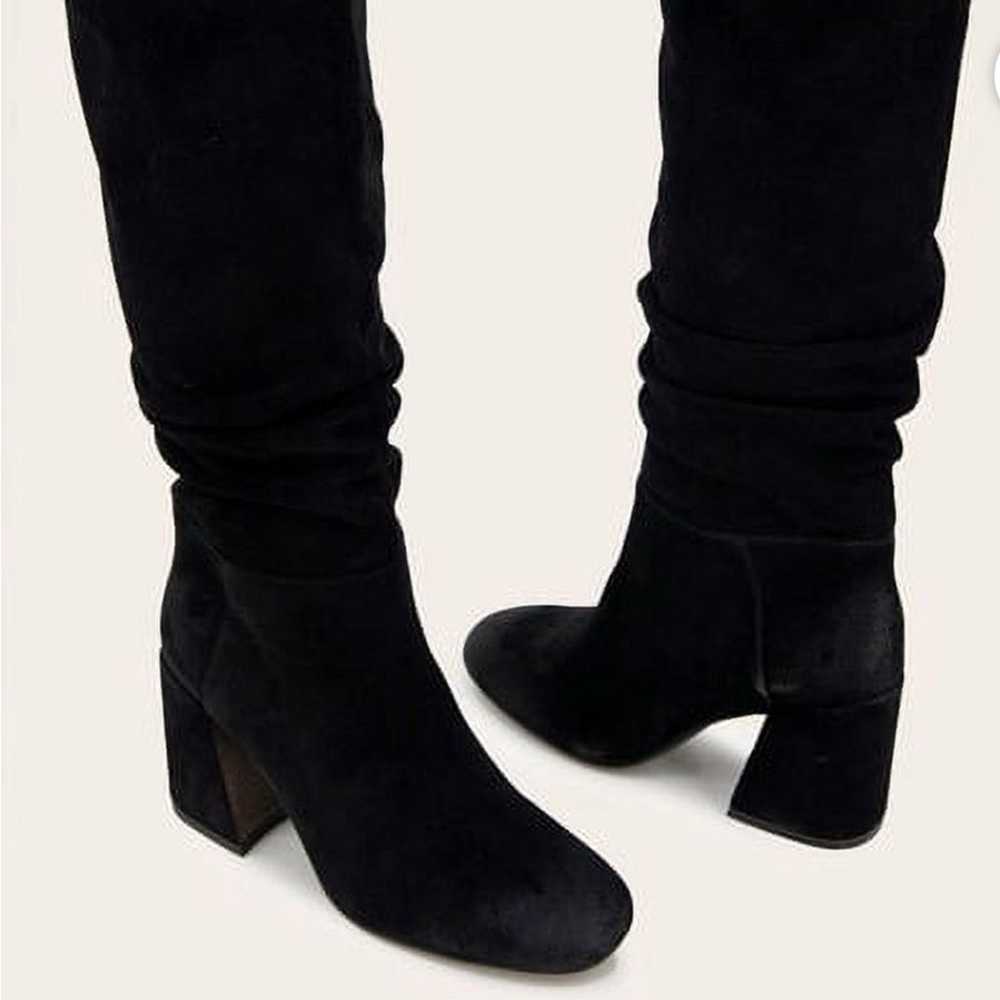 Gentle Souls BLACK Women's Iman Suede Zip Bootie,… - image 9