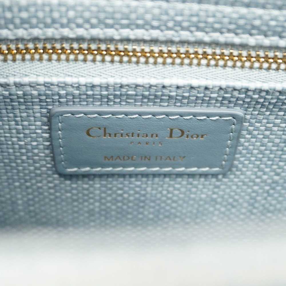 Dior Christian Dior Handbag Lady D Light Raffia B… - image 5