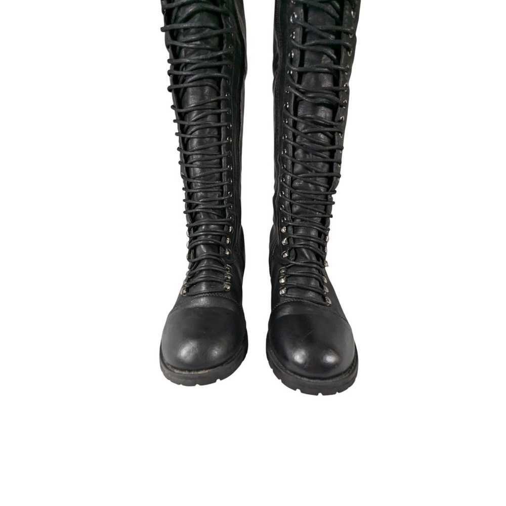 NWOT! CHARLOTTE RUSSE! BLACK MILITARY, LACED+ ZIP… - image 5