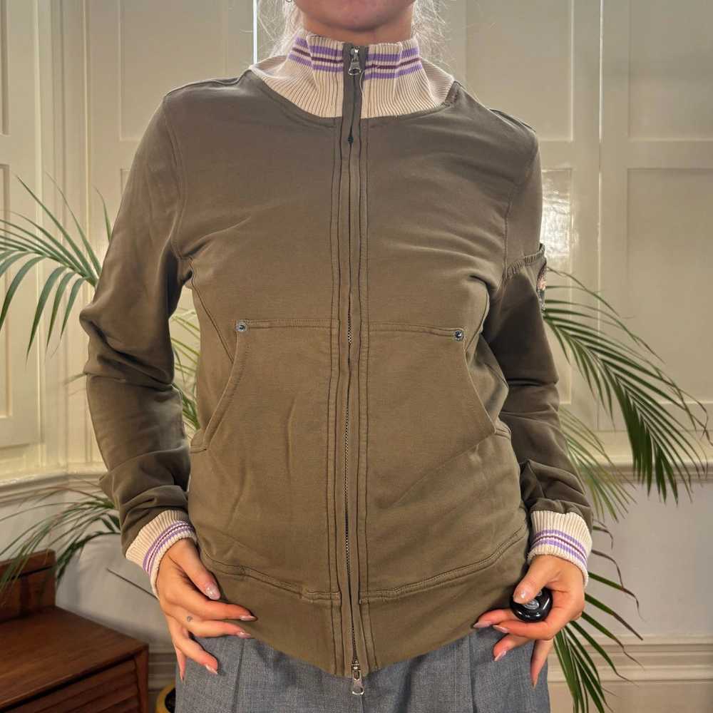 Napapijri Zip Up - XL Khaki Cotton - image 1