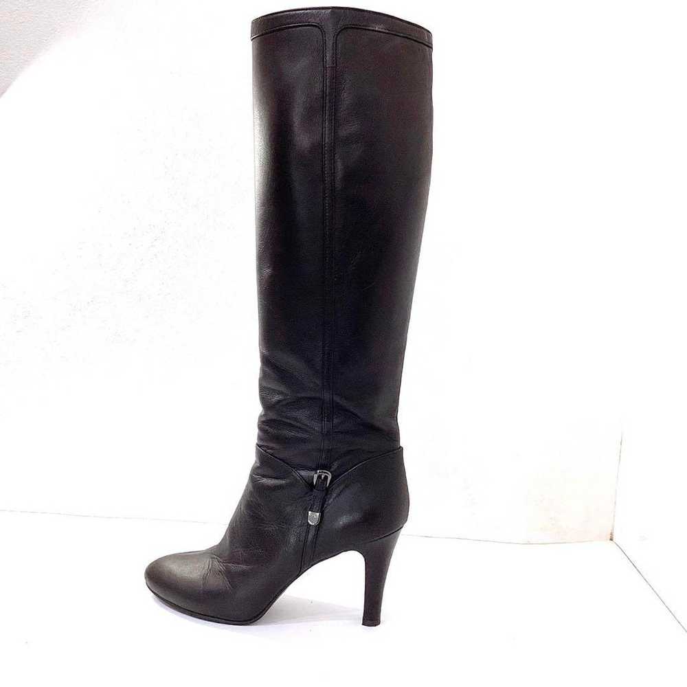 Diana 24cm Leather Long Boots with Side Belt and … - image 3