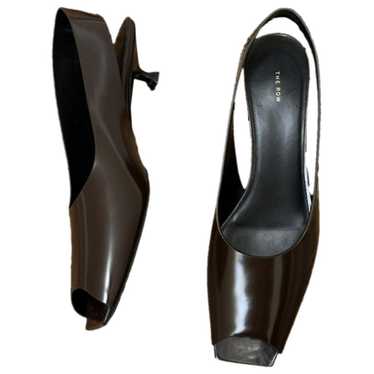 The Row Patent leather heels