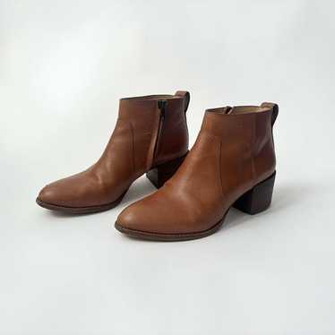 Madewell The Asher Tan Ankle Bootie Sz 8