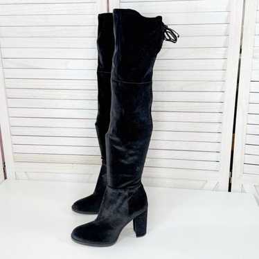 Vince Camuto Grady Velvet Over The Knee Boots Bla… - image 1