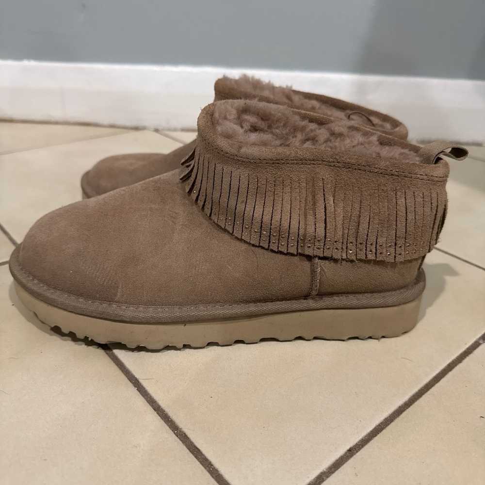 UGG Classic Short with Fringe size 6 - image 4