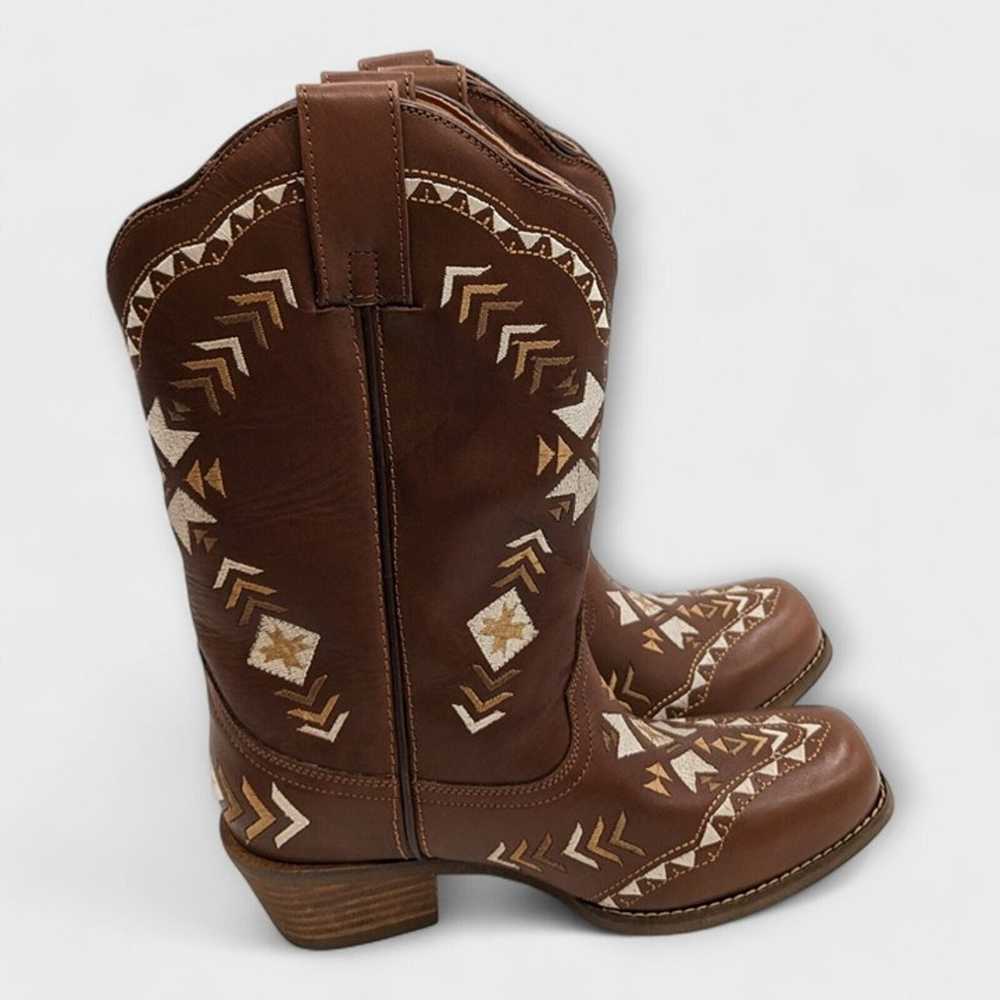 Dingo Mesa Southwestern Women's Embroidered Leath… - image 1