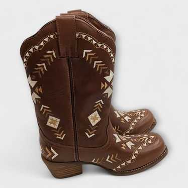 Dingo Mesa Southwestern Women's Embroidered Leath… - image 1