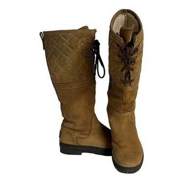 UGG Elsa Quilted Waterproof Chestnut Brown  Leath… - image 1