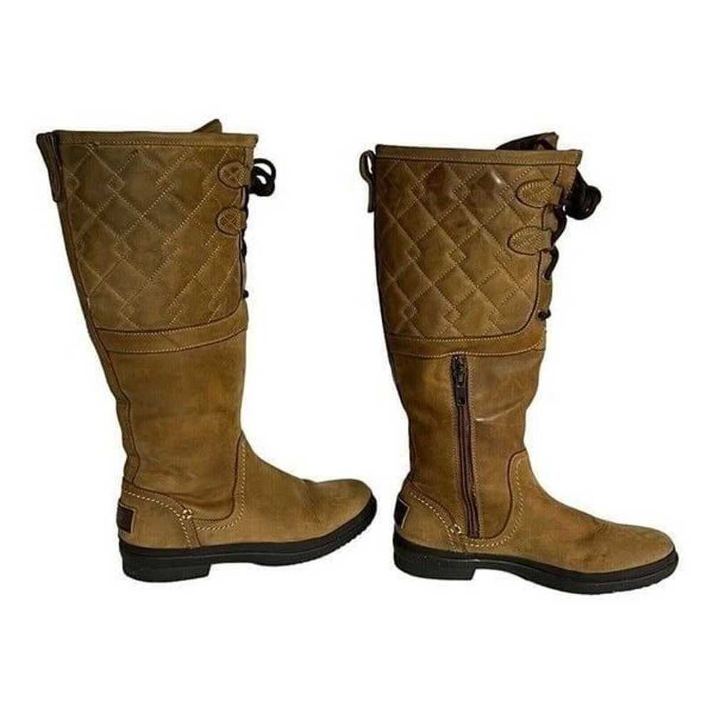 UGG Elsa Quilted Waterproof Chestnut Brown  Leath… - image 5