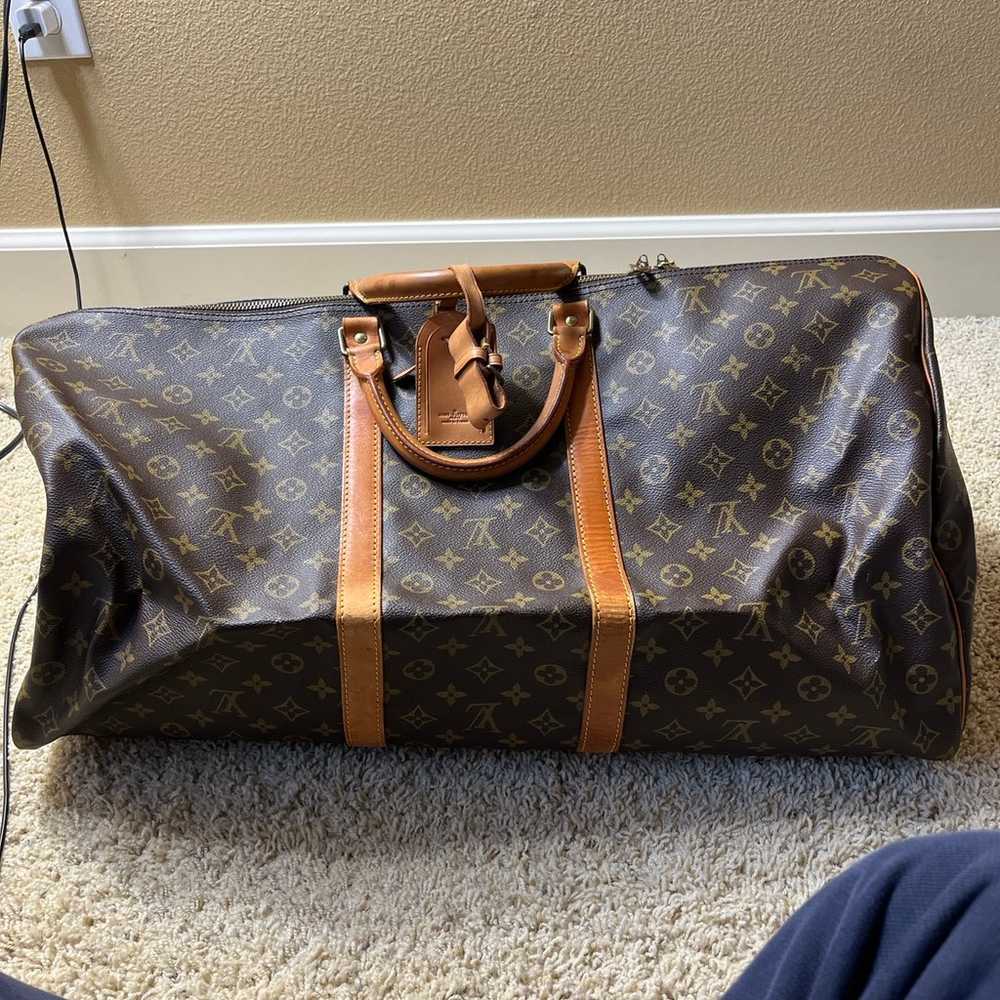 LOUIS VUITTON Monogram Keepall Bandouliere 60 Bos… - image 2